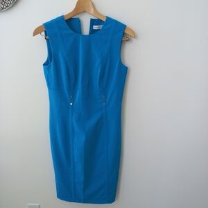 Calvin Klein Women's Blue Sheath Dress Size 4 US